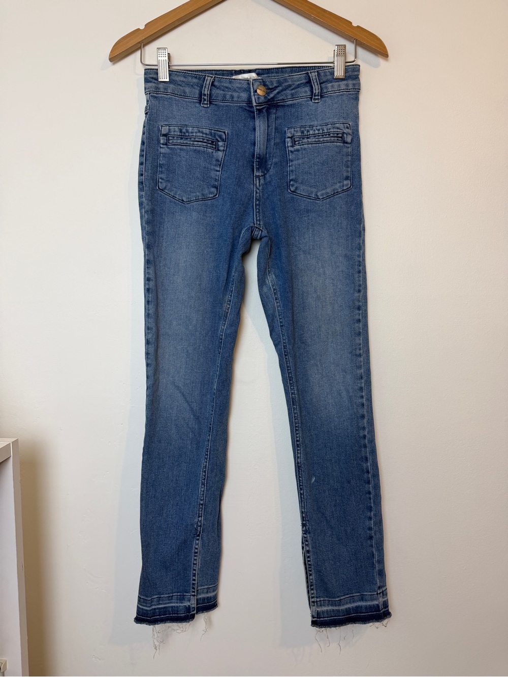 Anine Bing Women's Light Wash Blue High-Rise Jeans